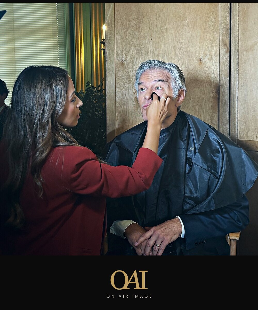 Final touches at the chair